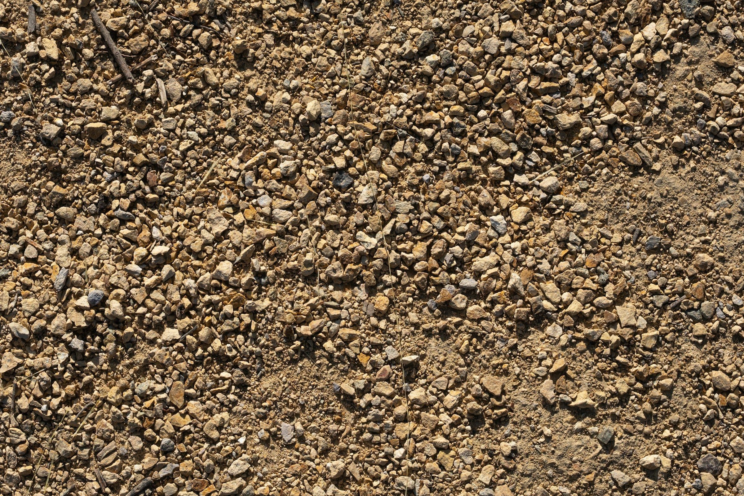 Close up of soil and gravel